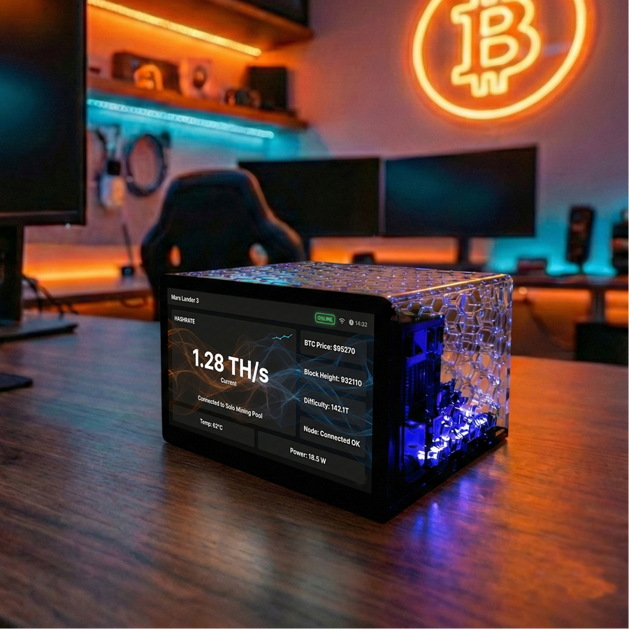 Bitcoin Merch® - MARS LANDER 3 All-In-One Lottery Miner & Node