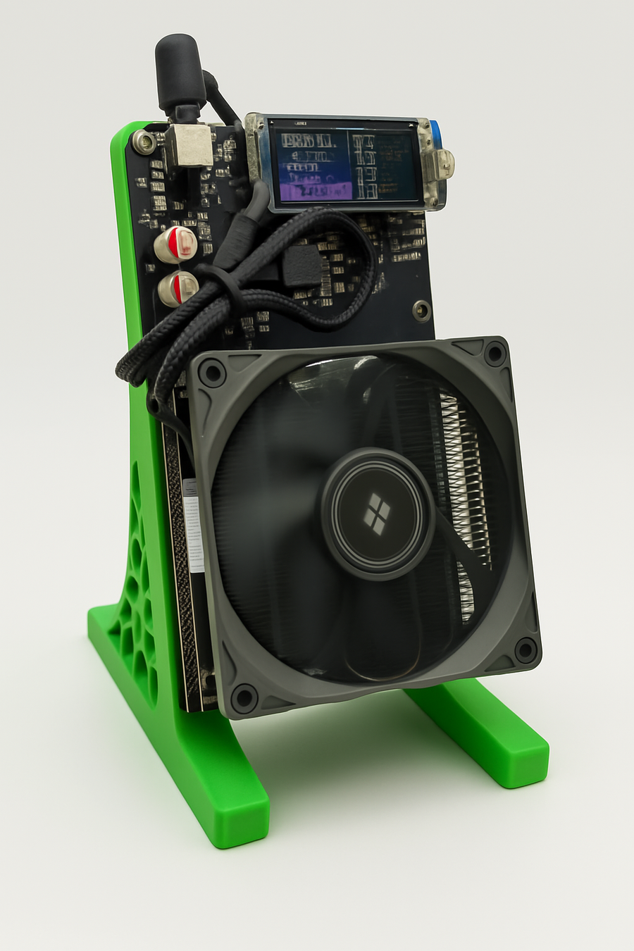 Bitcoin Merch® - NerdQaxe++ 4.8-6TH/s Multi-Chip BTC Miner w Power Supply