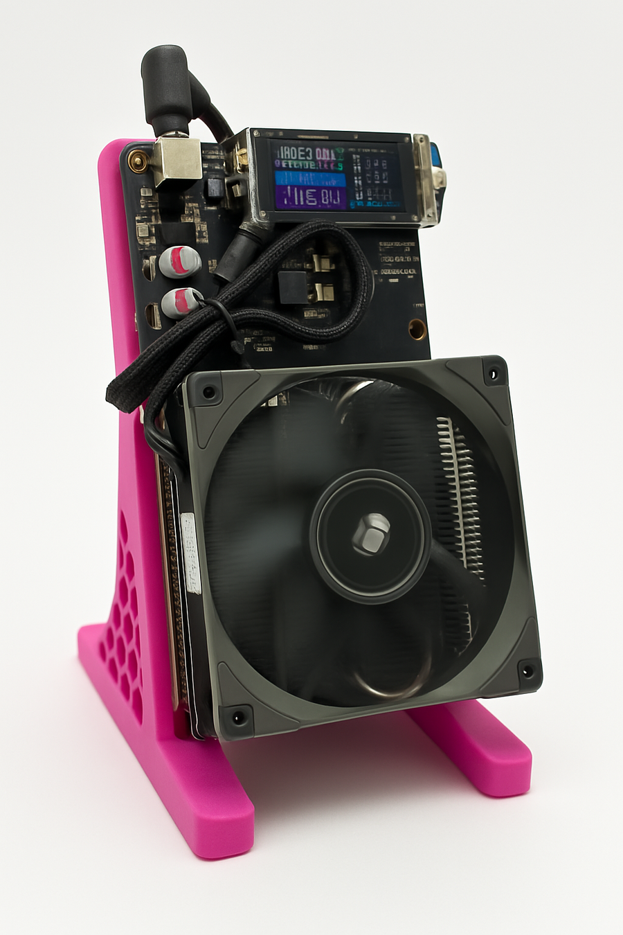 Bitcoin Merch® - NerdQaxe++ 4.8-6TH/s Multi-Chip BTC Miner w Power Supply