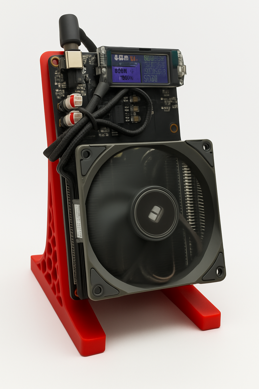 Bitcoin Merch® - NerdQaxe++ 4.8-6TH/s Multi-Chip BTC Miner w Power Supply